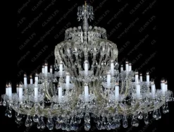 Glass LPS Stylowe Lampy Wiszące|Lampy Kryształowe Wiszące<L14 008/48/1; F 3 floor - - kryształowy żyrandol