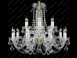 Glass LPS Stylowe Lampy Wiszące|Lampy Kryształowe Wiszące<L11 007/12/4, F 2 floor - - lampa wisząca kryształowa