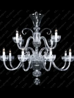 Glass LPS Stylowe Lampy Wiszące|Lampy Kryształowe Wiszące<L11 901/12/0; F 2 floor, Ni - - kryształowy żyrandol