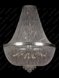 Glass LPS Stylowe Lampy Wiszące|Lampy Kryształowe Wiszące<L15 571/34/3; F 1 floor, Ni - - kryształowy żyrandol