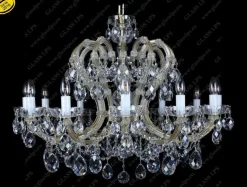 Glass LPS Stylowe Lampy Wiszące|Lampy Kryształowe Wiszące<L14 003/12/1; F cut - - kryształowy żyrandol