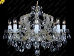 Glass LPS Stylowe Lampy Wiszące|Lampy Kryształowe Wiszące<L14 002/08/1; F cut - - kryształowy żyrandol
