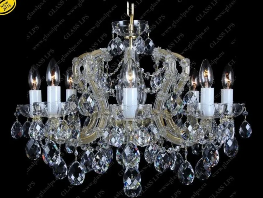 Glass LPS Stylowe Lampy Wiszące|Lampy Kryształowe Wiszące<L14 002/08/1; F cut - - kryształowy żyrandol