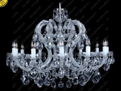 Glass LPS Stylowe Lampy Wiszące|Lampy Kryształowe Wiszące<L14 003/12/1; F cut, Ni - - kryształowy żyrandol