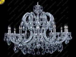 Glass LPS Stylowe Lampy Wiszące|Lampy Kryształowe Wiszące<L14 003/12/1; F cut, SILVER - - kryształowy żyrandol