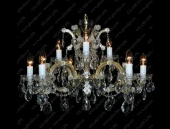 Glass LPS Stylowe Lampy Wiszące|Lampy Kryształowe Wiszące<L14 232/09/1; F wide - - kryształowy żyrandol