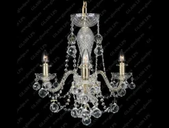 Glass LPS Stylowe Lampy Wiszące|Lampy Kryształowe Wiszące<L11 009/03/4; GOLD, lip. - - kryształowy żyrandol