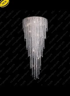 Glass LPS Plafony Kryształowe<L17 702/10/3, 3-K; Ni - - kryształowa lampa sufitowa
