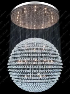 Glass LPS Lampy Kryształowe Wiszące<L17 540/36/4; Ni - - kryształowy żyrandol
