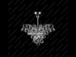 Glass LPS Plafony Kryształowe<L17 555/04/4; Ni - - kryształowa lampa sufitowa