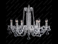 Glass LPS Stylowe Lampy Wiszące|Lampy Kryształowe Wiszące<L11 007/06/4; SILVER - - kryształowy żyrandol