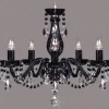 Glass LPS Stylowe Lampy Wiszące|Lampy Kryształowe Wiszące<L11 808/05/1-A, 6 black; F black, Ni - - kryształowy żyrandol