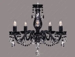 Glass LPS Stylowe Lampy Wiszące|Lampy Kryształowe Wiszące<L11 808/05/1-A, 6 black; F black, Ni - - kryształowy żyrandol