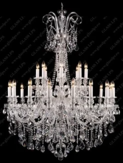 Glass LPS Stylowe Lampy Wiszące|Lampy Kryształowe Wiszące<L11 895/24/1-A, 2; Ni - - kryształowy żyrandol