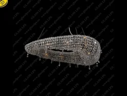Glass LPS Plafony Kryształowe<L17 293/08/1-A, 3; Ni - - kryształowa lampa sufitowa