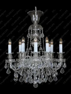 Glass LPS Stylowe Lampy Wiszące|Lampy Kryształowe Wiszące<L11 892/10/1-A, 2; Ni - - kryształowy żyrandol