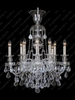 Glass LPS Stylowe Lampy Wiszące|Lampy Kryształowe Wiszące<L11 892/10/1-A, 2; SILVER - - kryształowy żyrandol