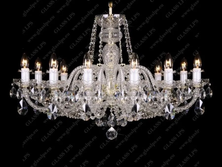 Glass LPS Stylowe Lampy Wiszące|Lampy Kryształowe Wiszące<L11 009/12/1-A; F 1 floor, lip. - - kryształowy żyrandol