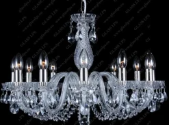 Glass LPS Stylowe Lampy Wiszące|Lampy Kryształowe Wiszące<L11 006/12/1-A; F 1 floor, SILVER - - kryształowy żyrandol