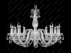 Glass LPS Stylowe Lampy Wiszące|Lampy Kryształowe Wiszące<L11 006/10/1-A; F 1 floor, SILVER - - kryształowy żyrandol