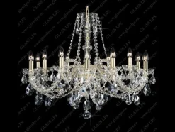 Glass LPS Stylowe Lampy Wiszące|Lampy Kryształowe Wiszące<L11 120/12/1-A; GOLD - - kryształowy żyrandol
