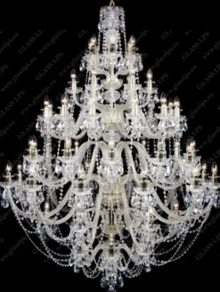 Glass LPS Stylowe Lampy Wiszące|Lampy Kryształowe Wiszące<L11 009/78/1-A; GOLD, lip. - - kryształowy żyrandol