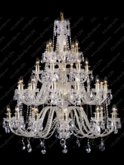 Glass LPS Stylowe Lampy Wiszące|Lampy Kryształowe Wiszące<L11 009/84/1-A; GOLD, lip. - - kryształowy żyrandol