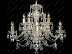 Glass LPS Stylowe Lampy Wiszące|Lampy Kryształowe Wiszące<L11 009/10/1-A, GOLD, lip. - - lampa wisząca kryształowa