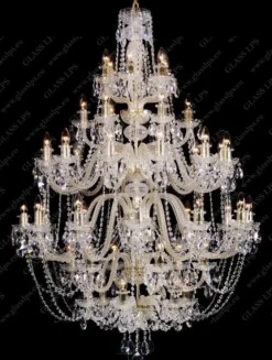 Glass LPS Stylowe Lampy Wiszące|Lampy Kryształowe Wiszące<L11 009/60/1-A; GOLD, lip. - - kryształowy żyrandol