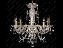 Glass LPS Stylowe Lampy Wiszące|Lampy Kryształowe Wiszące<L11 009/06/1-A; GOLD, lip. - - kryształowy żyrandol