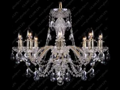 Glass LPS Stylowe Lampy Wiszące|Lampy Kryształowe Wiszące<L11 009/08/1-A; GOLD, lip. - - kryształowy żyrandol