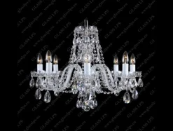 Glass LPS Stylowe Lampy Wiszące|Lampy Kryształowe Wiszące<L11 801/08/1-A; Ni - - kryształowy żyrandol