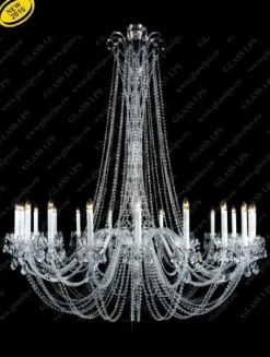 Glass LPS Stylowe Lampy Wiszące|Lampy Kryształowe Wiszące<L11 918/28/1-A; Ni - - kryształowy żyrandol
