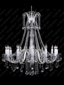 Glass LPS Stylowe Lampy Wiszące|Lampy Kryształowe Wiszące<L11 907/12/1-A; Ni - - kryształowy żyrandol