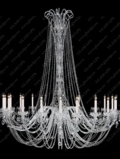 Glass LPS Stylowe Lampy Wiszące|Lampy Kryształowe Wiszące<L11 918/20/1-A; Ni - - kryształowy żyrandol