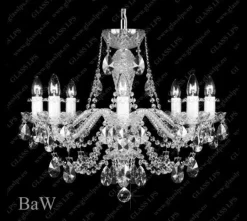Glass LPS Stylowe Lampy Wiszące|Lampy Kryształowe Wiszące<L11 009/08/1-A; Ni, lip. - - kryształowy żyrandol