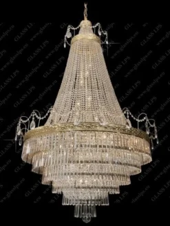 Glass LPS Stylowe Lampy Wiszące|Lampy Kryształowe Wiszące<L15 552/23/1-A, 3-P - - kryształowy żyrandol