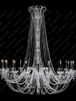 Glass LPS Stylowe Lampy Wiszące|Lampy Kryształowe Wiszące<L11 918/20/1-A; SILVER - - kryształowy żyrandol