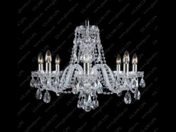 Glass LPS Stylowe Lampy Wiszące|Lampy Kryształowe Wiszące<L11 801/08/1-A; SILVER - - kryształowy żyrandol