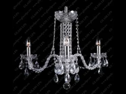 Glass LPS Stylowe Lampy Wiszące|Lampy Kryształowe Wiszące<L11 007/03/1-A; SILVER - - kryształowy żyrandol