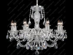 Glass LPS Stylowe Lampy Wiszące|Lampy Kryształowe Wiszące<L11 009/08/1-A; SILVER, lip. - - kryształowy żyrandol