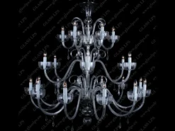 Glass LPS Stylowe Lampy Wiszące|Lampy Kryształowe Wiszące<L11 901/24/3-H; Ni - - kryształowy żyrandol