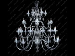 Glass LPS Stylowe Lampy Wiszące|Lampy Kryształowe Wiszące<L11 901/36/3-H; Ni - - kryształowy żyrandol