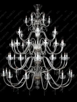 Glass LPS Stylowe Lampy Wiszące|Lampy Kryształowe Wiszące<L11 901/48/3-H; Ni - - kryształowy żyrandol