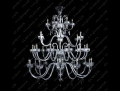 Glass LPS Stylowe Lampy Wiszące|Lampy Kryształowe Wiszące<L11 901/36/3-H; SILVER - - kryształowy żyrandol