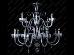 Glass LPS Stylowe Lampy Wiszące|Lampy Kryształowe Wiszące<L11 901/15/3-H; SILVER - - kryształowy żyrandol