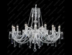 Glass LPS Stylowe Lampy Wiszące|Lampy Kryształowe Wiszące<L11 120/12/3-K; SILVER - - kryształowy żyrandol