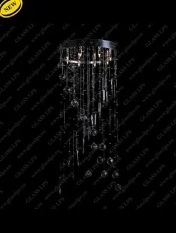 Glass LPS Plafony Kryształowe<L17 233/08/3-P, 4; Ni - - kryształowa lampa sufitowa