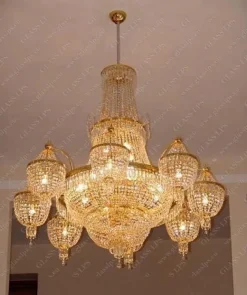 Glass LPS Stylowe Lampy Wiszące|Lampy Kryształowe Wiszące<L15 525/64/3-P; F 2 floor - - kryształowy żyrandol