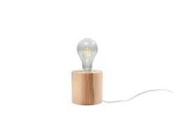 SOLLUX LIGHTING Lampki Na Biurko, Oświetlenie Biurkowe|Lampy Do Salonu, Oświetlenie Salonu<Lampa biurkowa SALGADO - Sollux Naturalne drewno